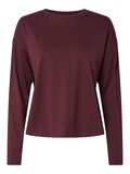 Pieces PCALMA LANGÆRMET T-SHIRT, Tawny Port, highres - 17155471_TawnyPort_001.jpg