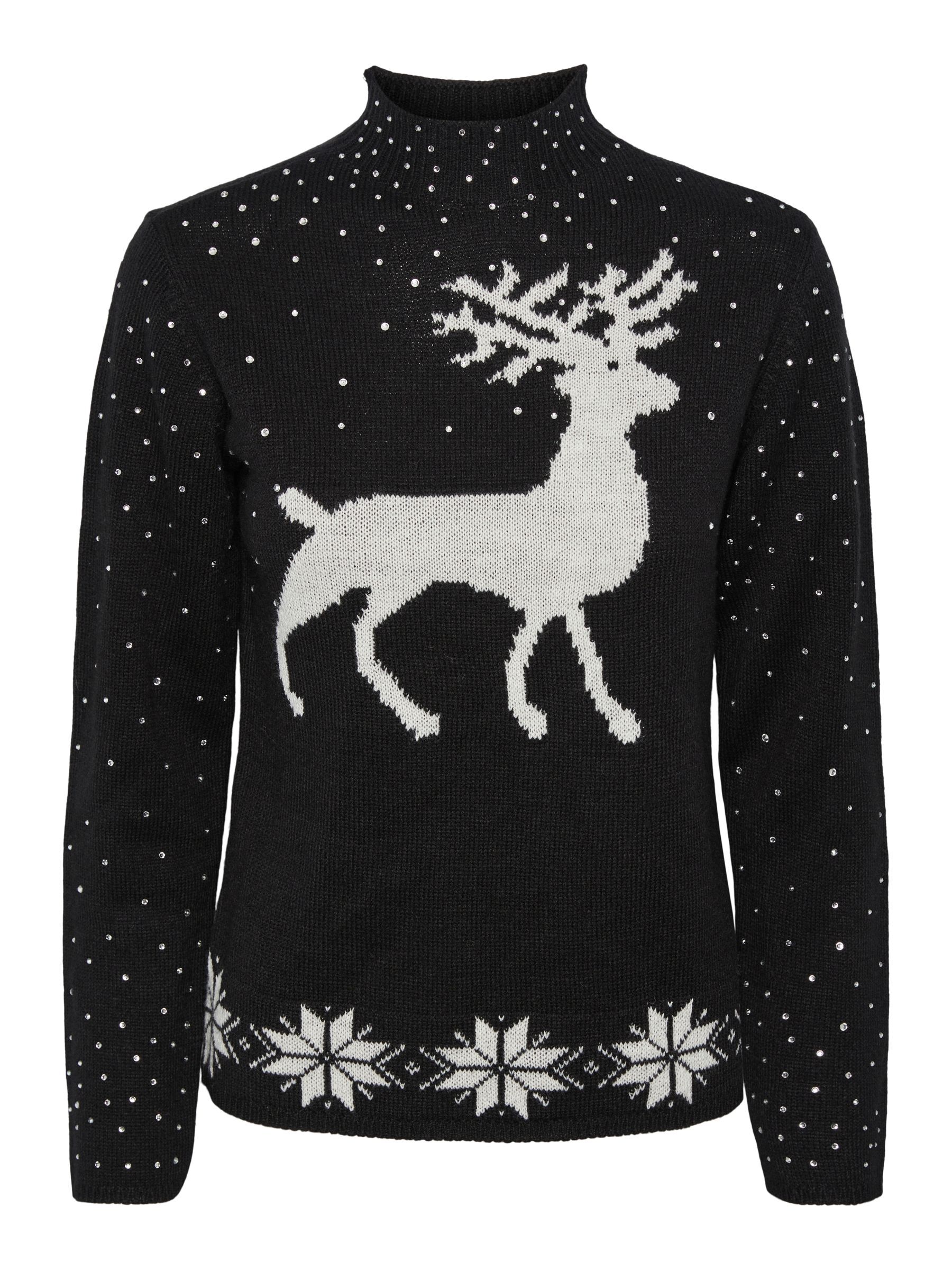 Black reindeer deals christmas jumper