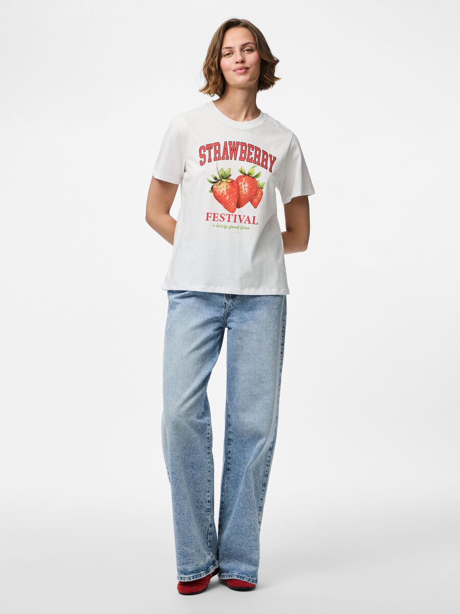 Pieces PCTILLE T-SHIRT, Bright White, highres - 17163247_BrightWhite_1245762_005.jpg