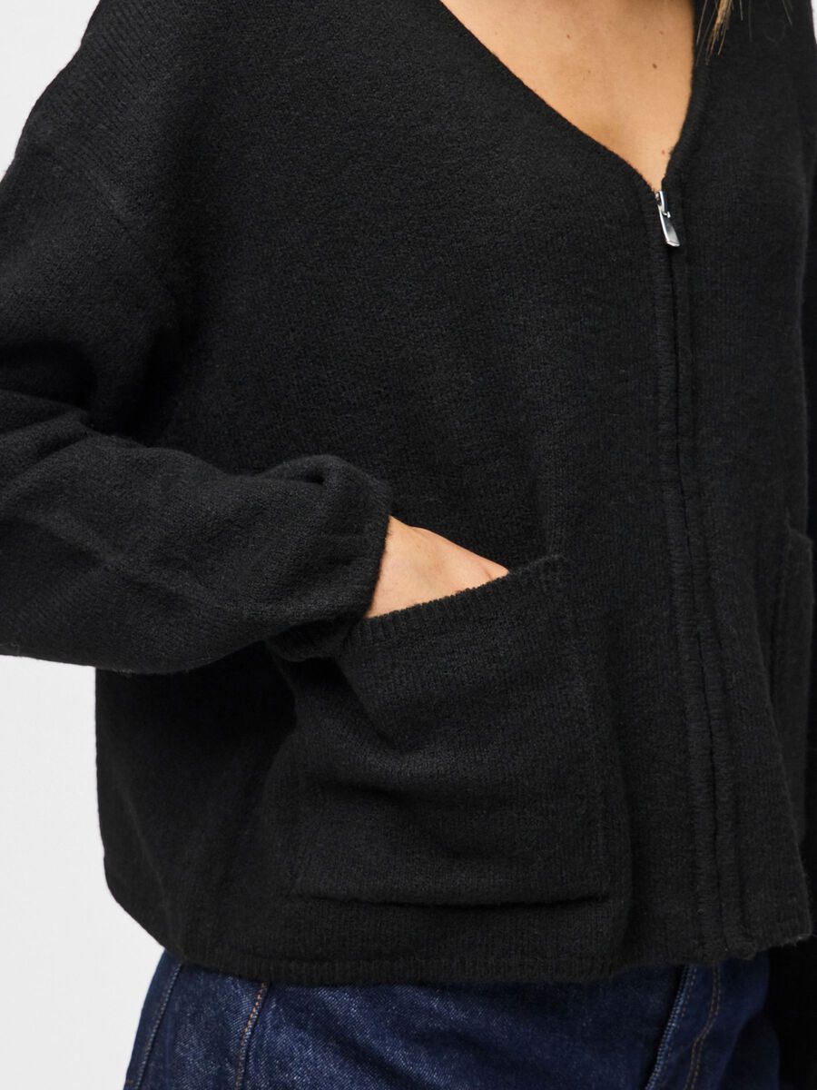 Carousel image - PCJUNNA STRICKJACKE, Black | 4