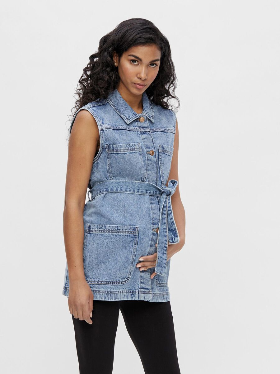 Mama.licious MATERNITY-GILET  VEST, Medium Blue Denim, highres - 20013160_MediumBlueDenim_003.jpg