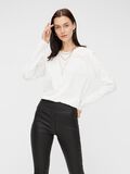 Pieces BASIC TOP MED LANGE ÆRMER, Bright White, highres - 17110532_BrightWhite_839732_003.jpg