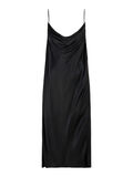 Pieces DRAPED FRONT SLIP DRESS, Black, highres - 17100433_Black_001.jpg