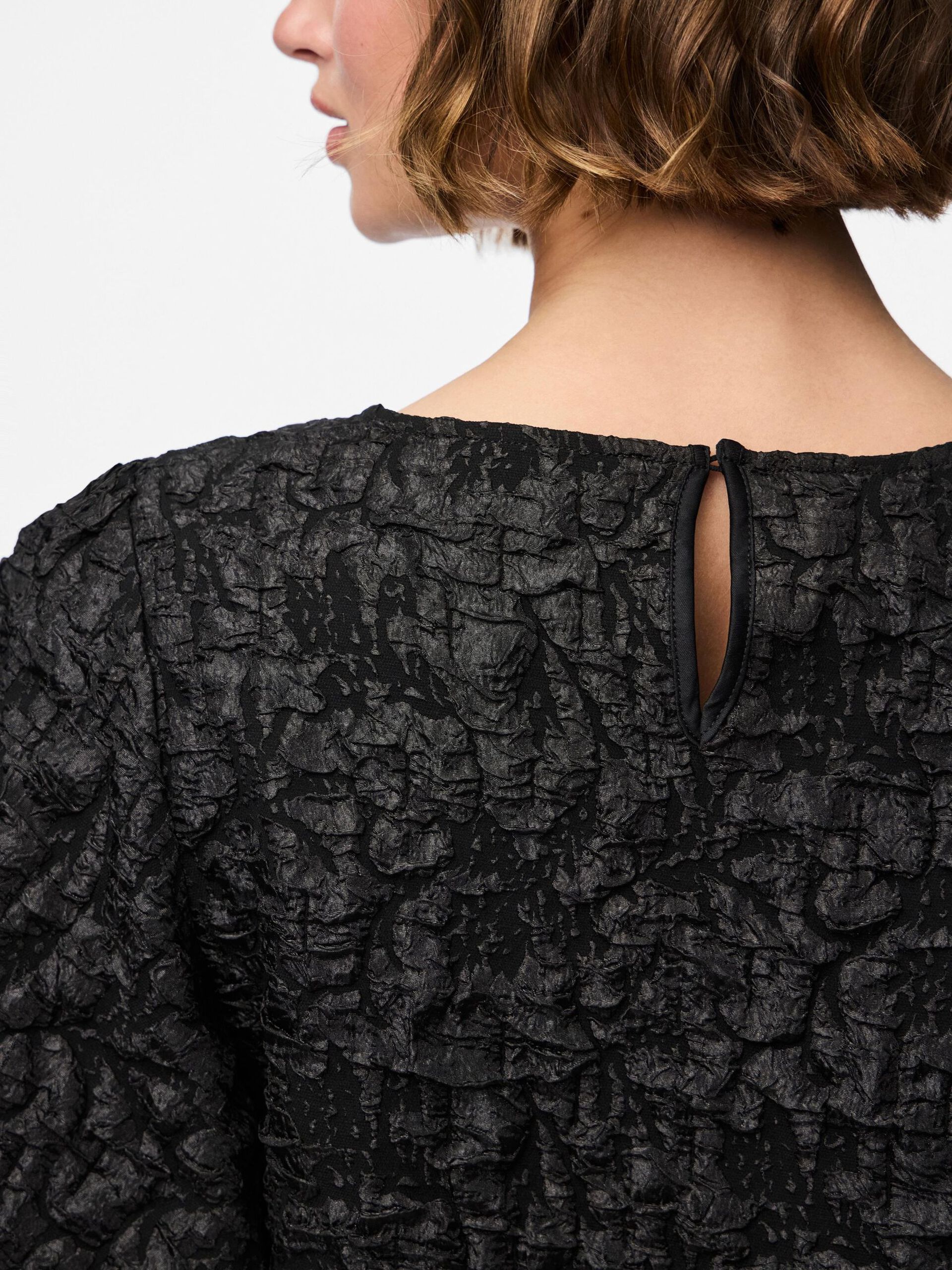 Carousel image - PCGRETCHEN SHORT SLEEVED BLOUSE, Black | 5