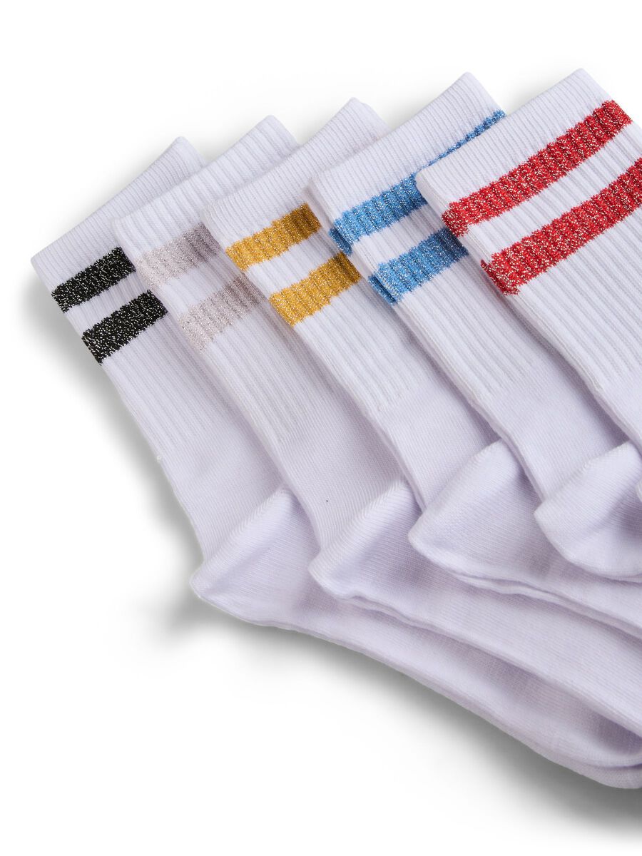 Product carousel image - PCCALLY SOCKS, Bright White | 2