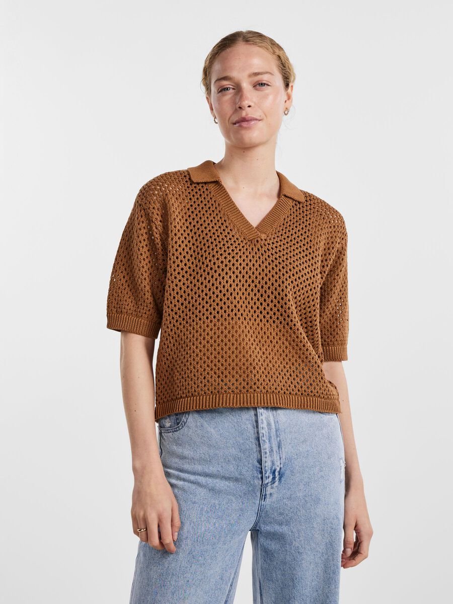 Pieces PCLAYA KNITTED TOP, Thrush, highres - 17140427_Thrush_003.jpg