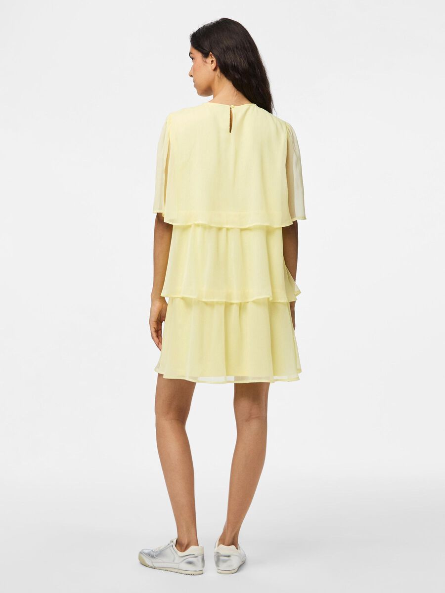 Pieces PCCLARA MINI DRESS, Pale Banana, highres - 17161330_PaleBanana_004.jpg