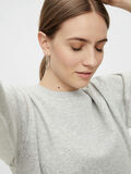 Pieces SWEAT KORT KJOLE, Light Grey Melange, highres - 17116917_LightGreyMelange_006.jpg