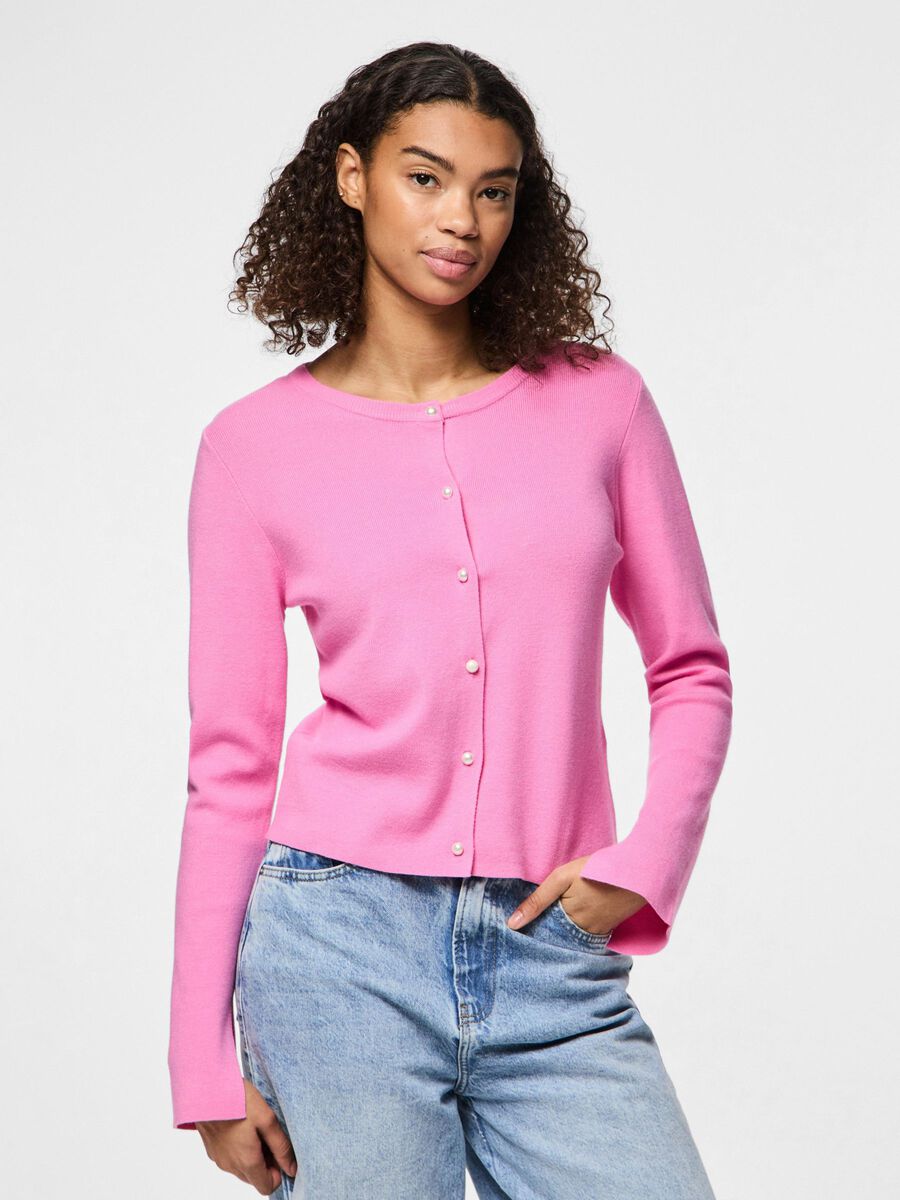 Pieces CHAQUETA DE PUNTO, Fuchsia Pink, highres - 17160492_FuchsiaPink_003.jpg