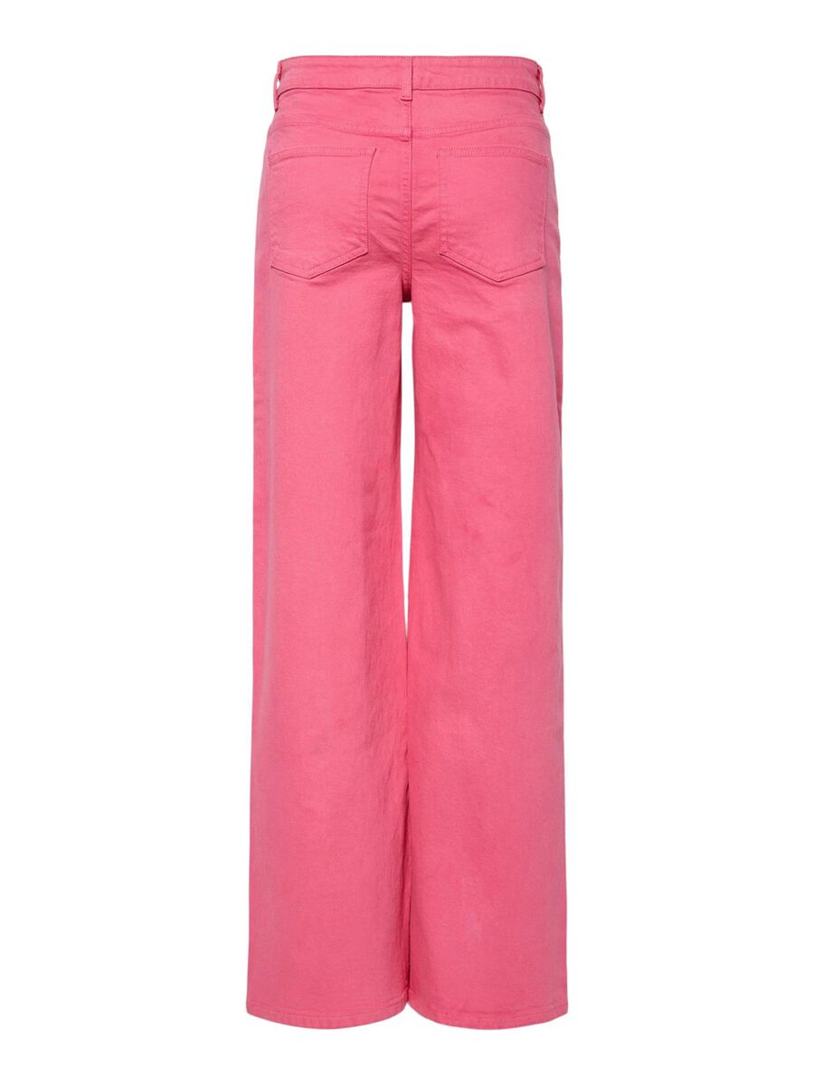 Pieces PCSVALA MW WIDE FIT JEANS, Pink Lemonade, highres - 17155888_PinkLemonade_002.jpg