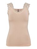 Pieces DENTELLE TOP, Warm Taupe, highres - 17106017_WarmTaupe_001.jpg