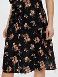 Pieces FLORAL PRINT MIDI DRESS, Black, highres - 17114093_Black_853520_007.jpg