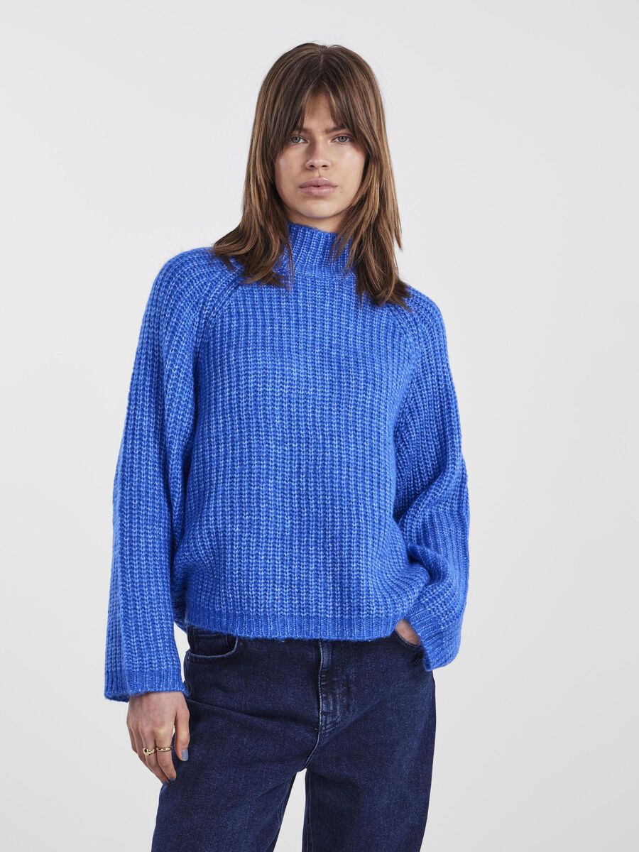 Pieces PCNELL KNITTED PULLOVER, French Blue, highres - 17128212_FrenchBlue_003.jpg