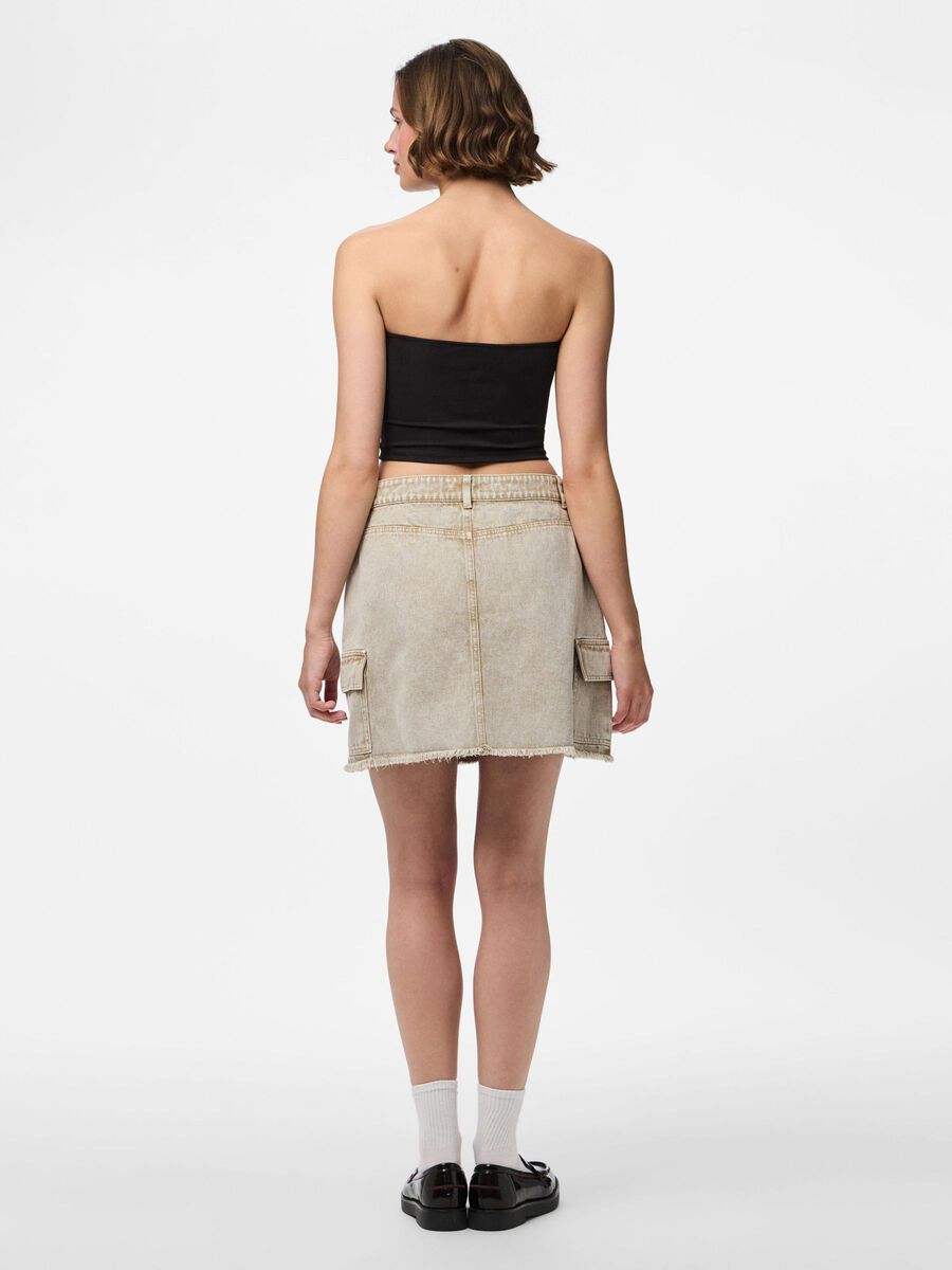 Pieces PCFAY MINI SKIRT, Sandshell, highres - 17158351_Sandshell_004.jpg