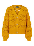 Pieces ØKOLOGISK BOMULD STRIKKET CARDIGAN, Dark Cheddar, highres - 17117021_DarkCheddar_001.jpg