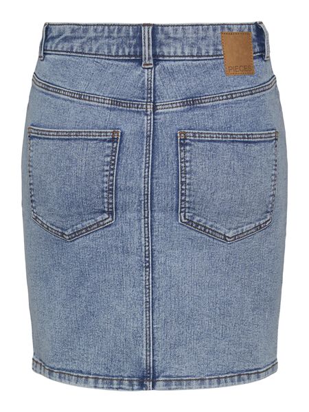 Pieces PCPEGGY DENIM SKIRT, Light Blue Denim, highres - 17132445_LightBlueDenim_001.jpg