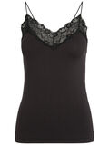 Pieces LACE DETAILED SLEEVELESS TOP, Black, highres - 17091740_Black_001.jpg