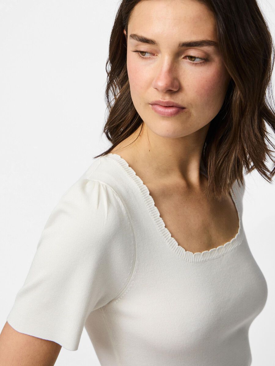 Carousel image - PCJULINE WENDBARES STRICKOBERTEIL, Cloud Dancer | 4