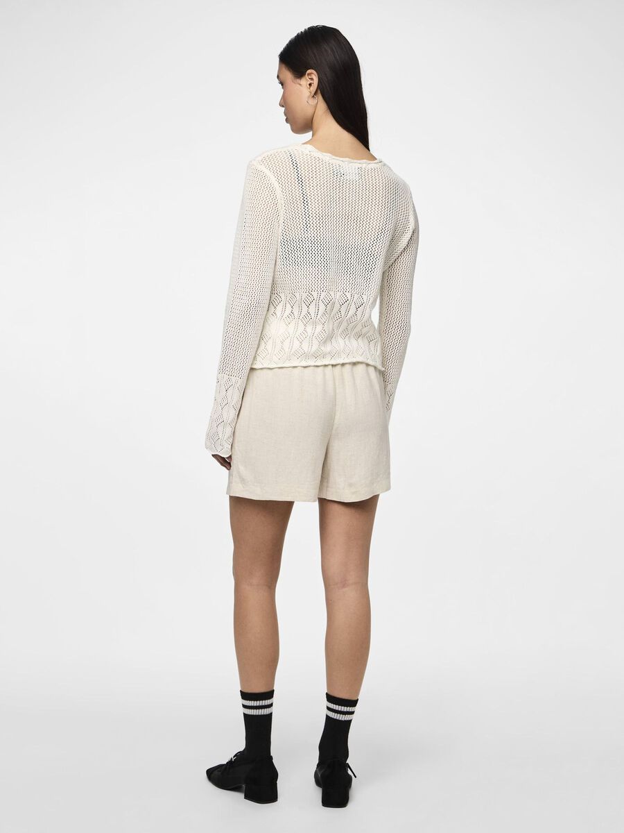 Pieces PCFREJA CROCHET  CARDIGAN, Cloud Dancer, highres - 17154863_CloudDancer_004.jpg