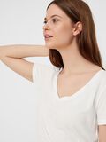 Pieces SOLID-COLOURED T-SHIRT, Bright White, highres - 17095886_BrightWhite_006.jpg