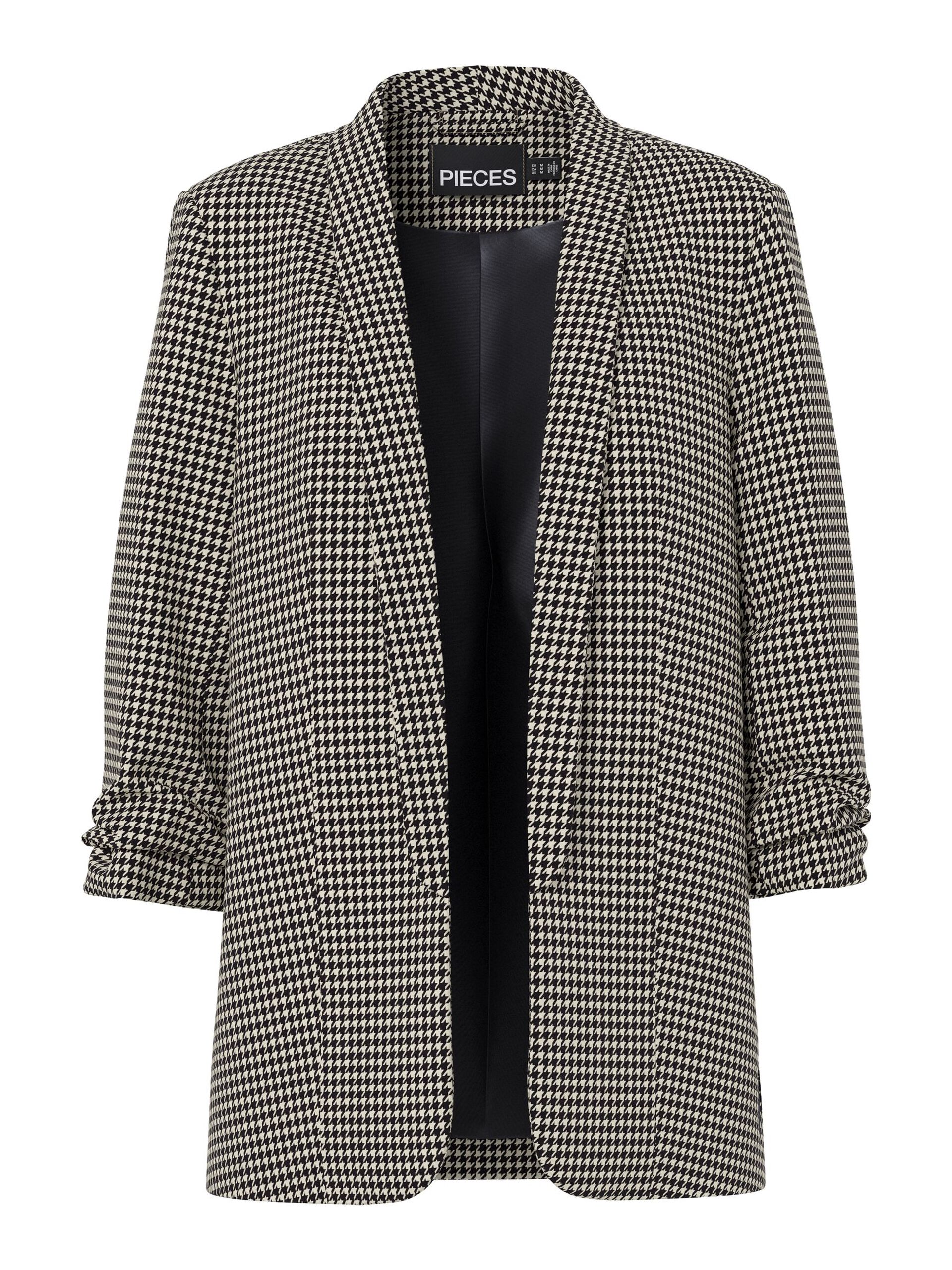 Carousel image - PCBOSELLA 3/4 PRINTED BLAZER, White Pepper | 5
