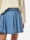 Pieces PCSILJE MW PLISSÉ MINI DENIM SKIRT, Light Blue Denim, highres - 17156077_LightBlueDenim_006.jpg