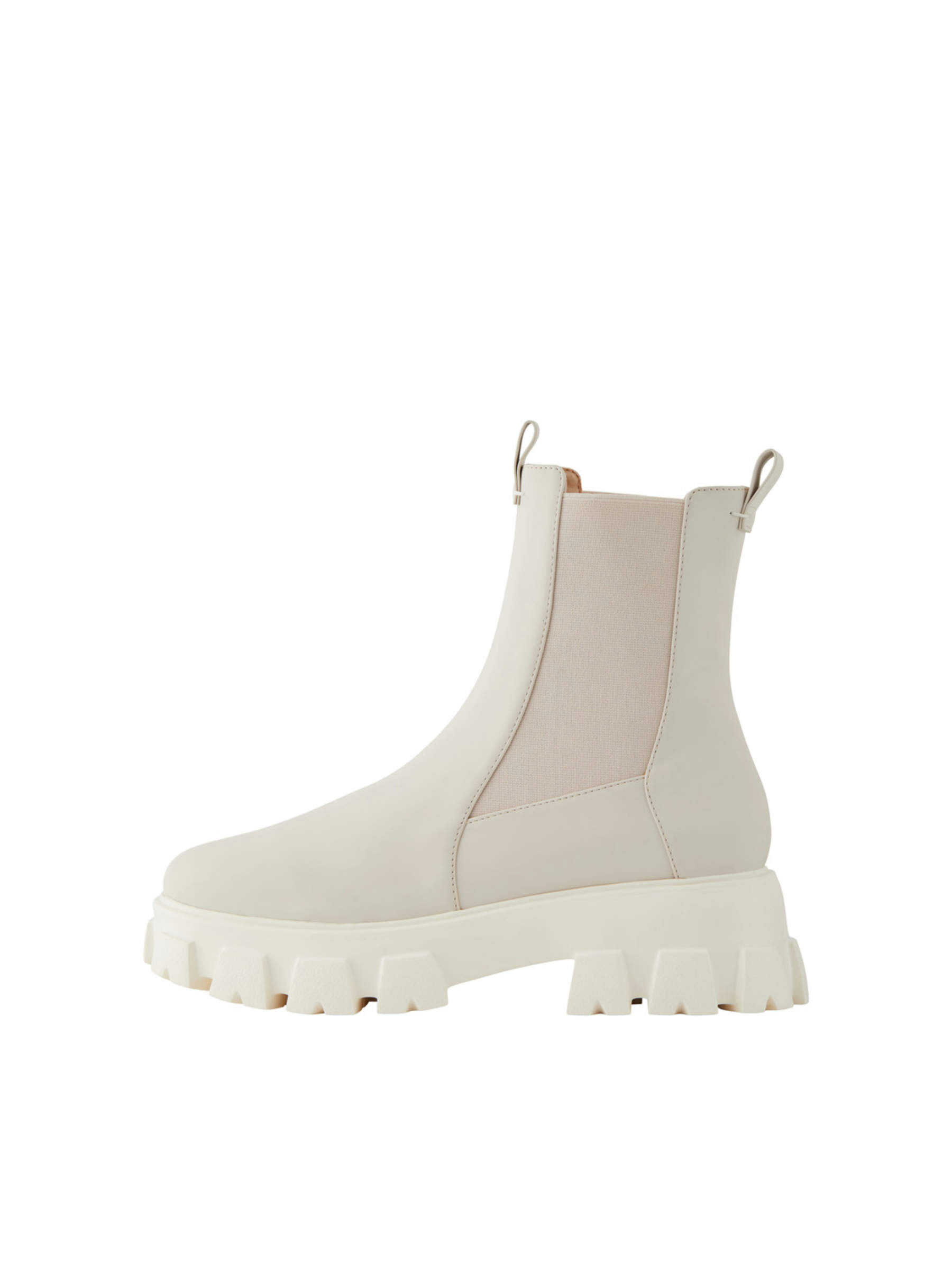 Beige round toe chelsea boot clearance