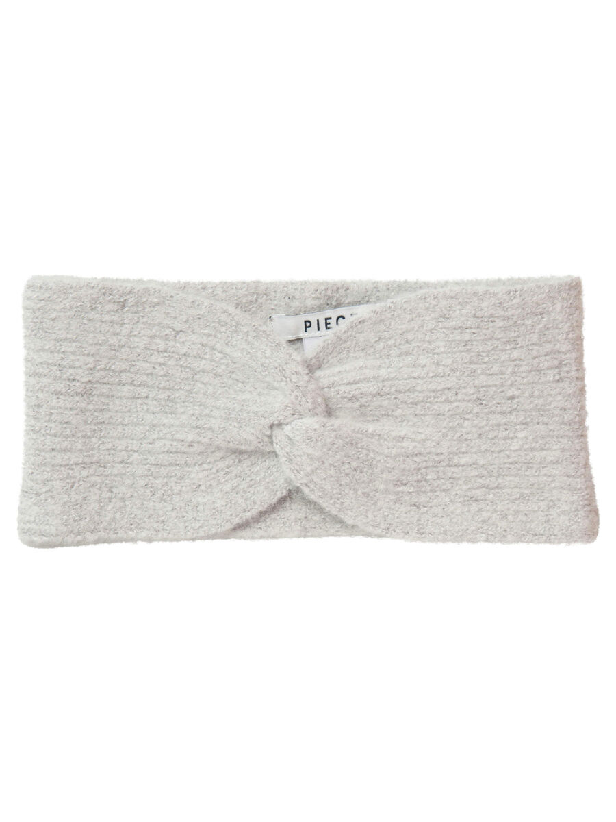 Pieces WOOL HEADBAND, Light Grey Melange, highres - 17091098_LightGreyMelange_001.jpg