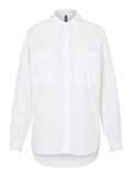 Pieces SOLID LONG SLEEVED SHIRT, Bright White, highres - 17113020_BrightWhite_001.jpg