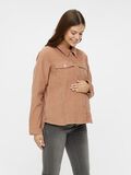 Mama.licious TOPS REGULAR FIT COL HAUT CHEMISE, Warm Taupe, highres - 20012828_WarmTaupe_006.jpg