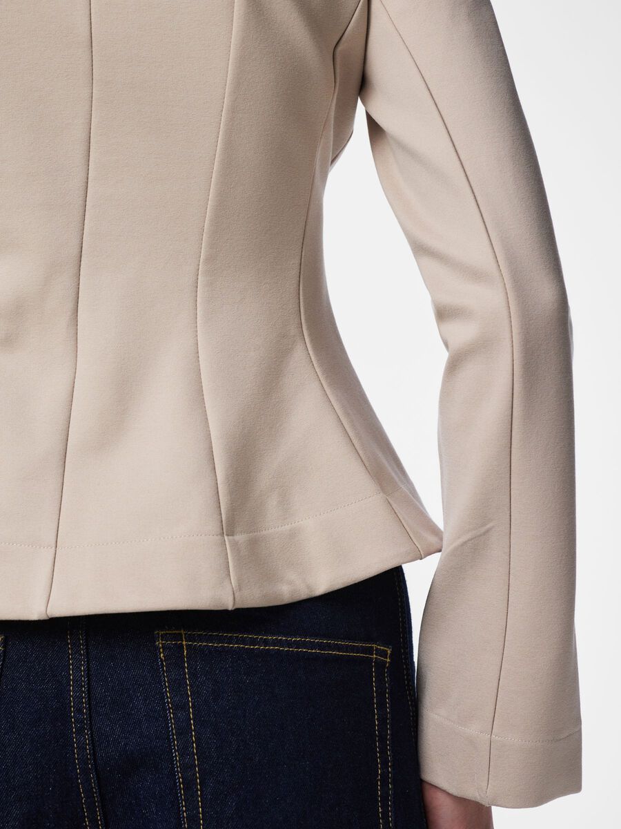 Carousel image - PCGUNHILD - COL BATEAU BLOUSE, Silver Gray | 4