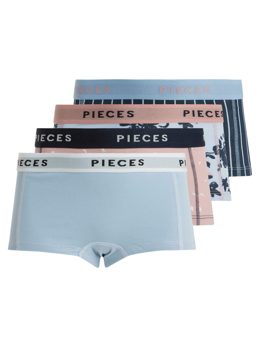 Pieces LOGO LADY BOXERSHORTS, Cloud Dancer, highres - 17085820_CloudDancer_001.jpg