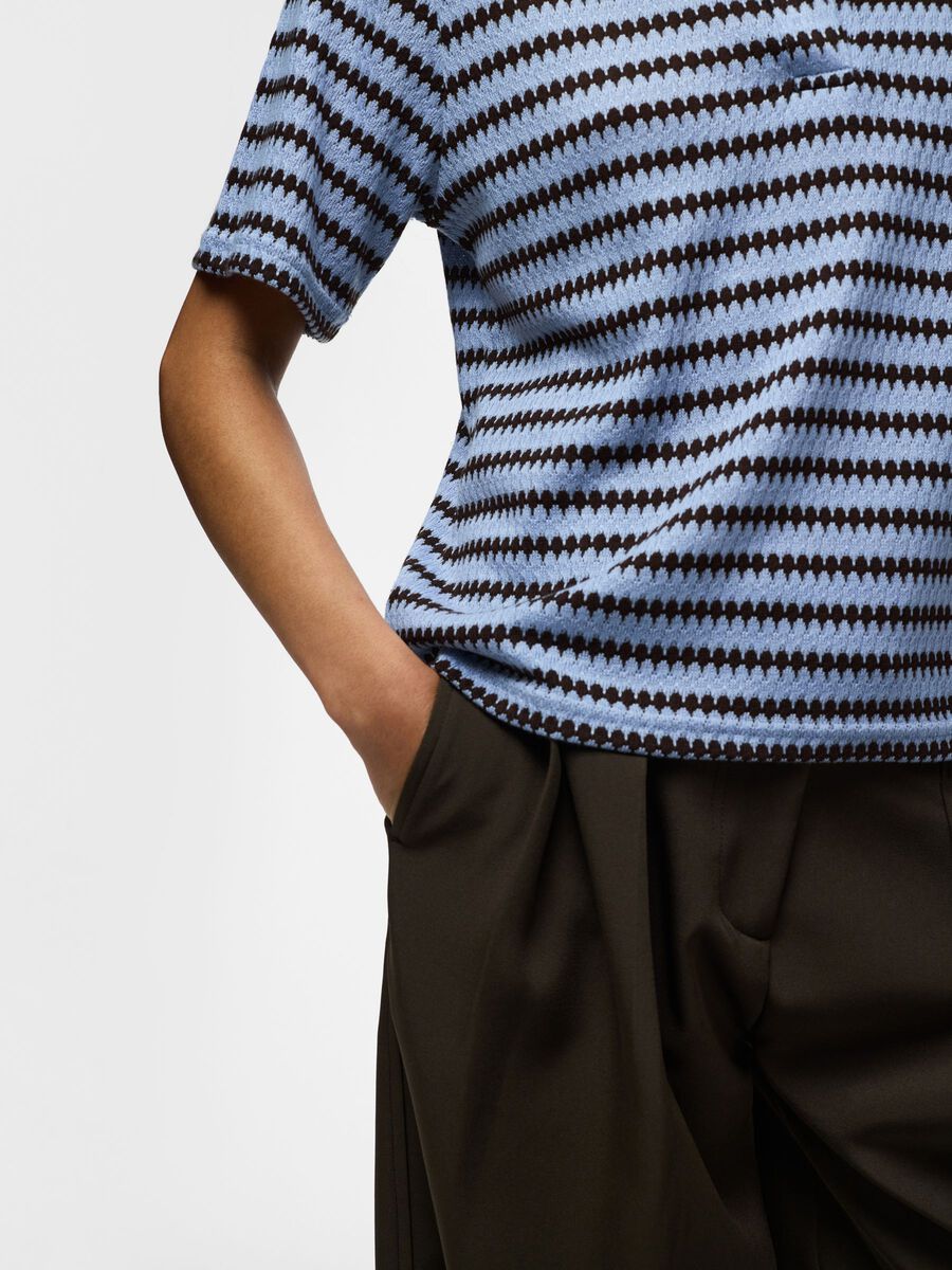 Carousel image - PCJEYA KNITTED TOP, Cashmere Blue | 7