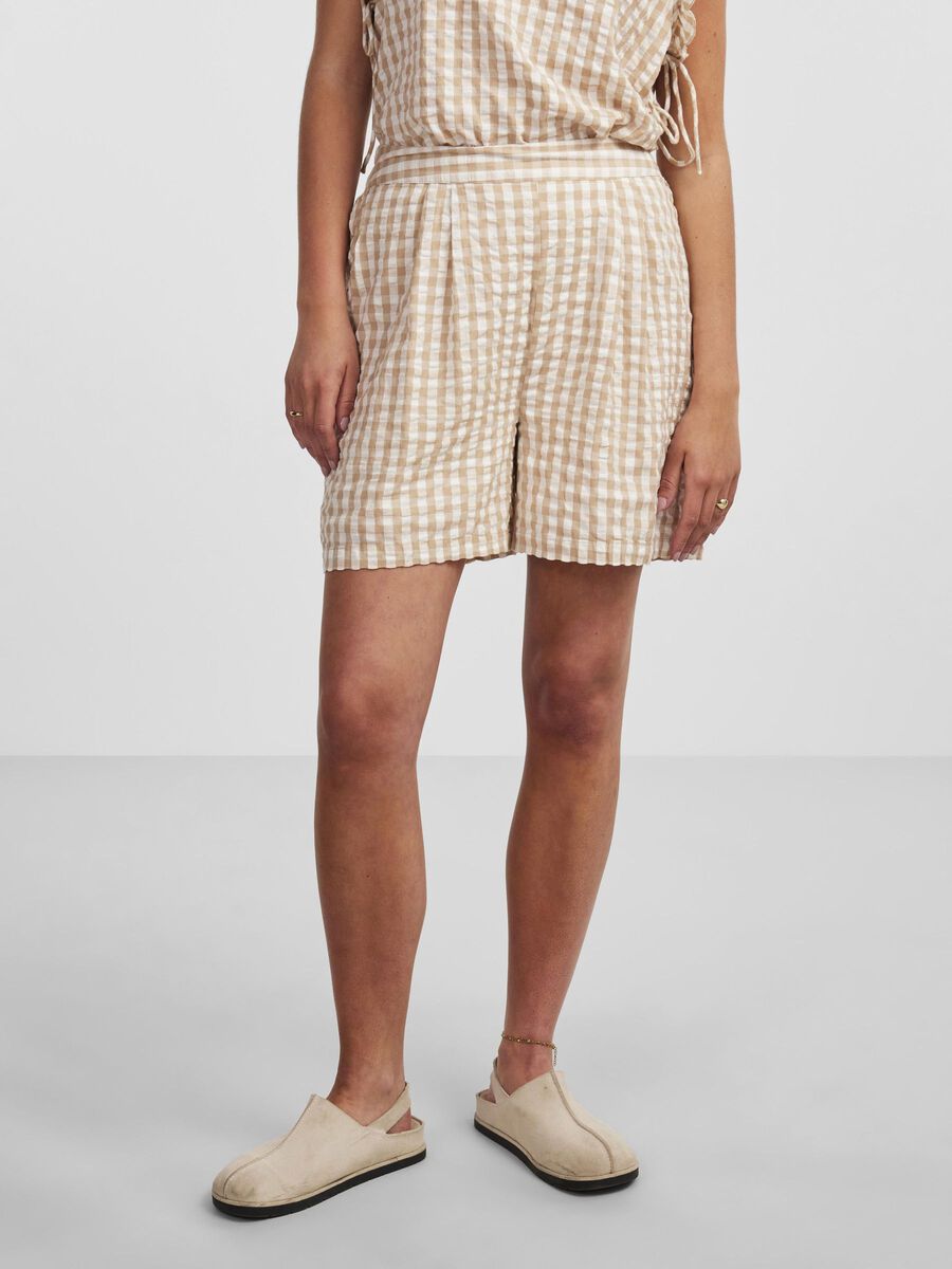 Pieces PCKINLEY HIGH WAISTED SHORTS, Nomad, highres - 17142472_Nomad_1059739_003.jpg