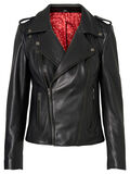 Pieces LEATHER JACKET, Black, highres - 17094816_Black_001.jpg