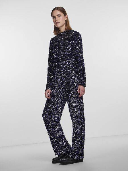 Pieces PCKAM WIDE-LEG TROUSERS, Black, highres - 17132964_Black_1096368_005.jpg