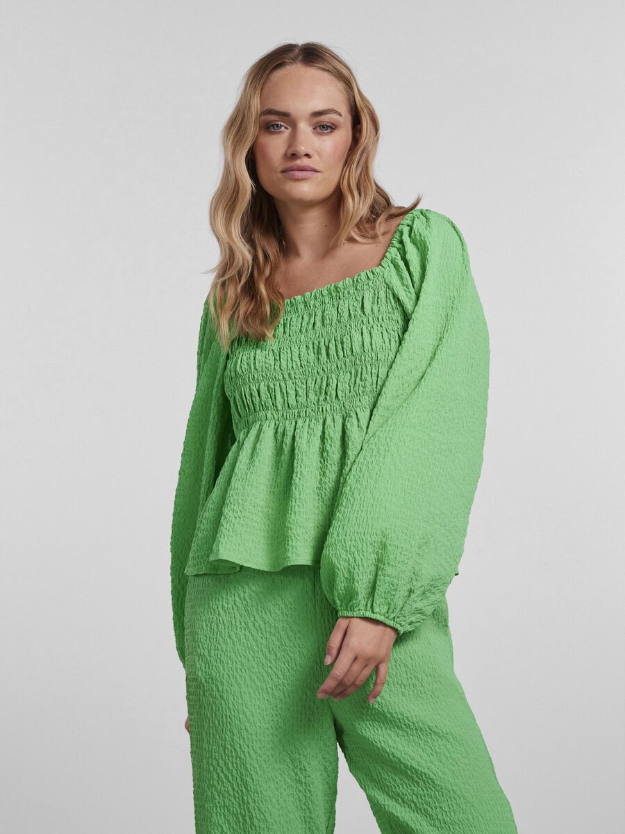 Pieces PCNORIA SMOCK TOP, Irish Green, highres - 17138787_IrishGreen_003.jpg