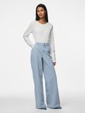 Pieces PCBILLO MW STRIPED WIDE FIT JEANS, Light Blue Denim, highres - 17157738_LightBlueDenim_1207595_005.jpg