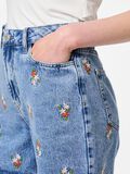 Pieces PCSKY HW EMBROIDERY DENIM SHORTS, Light Blue Denim, highres - 17148991_LightBlueDenim_1101121_006.jpg