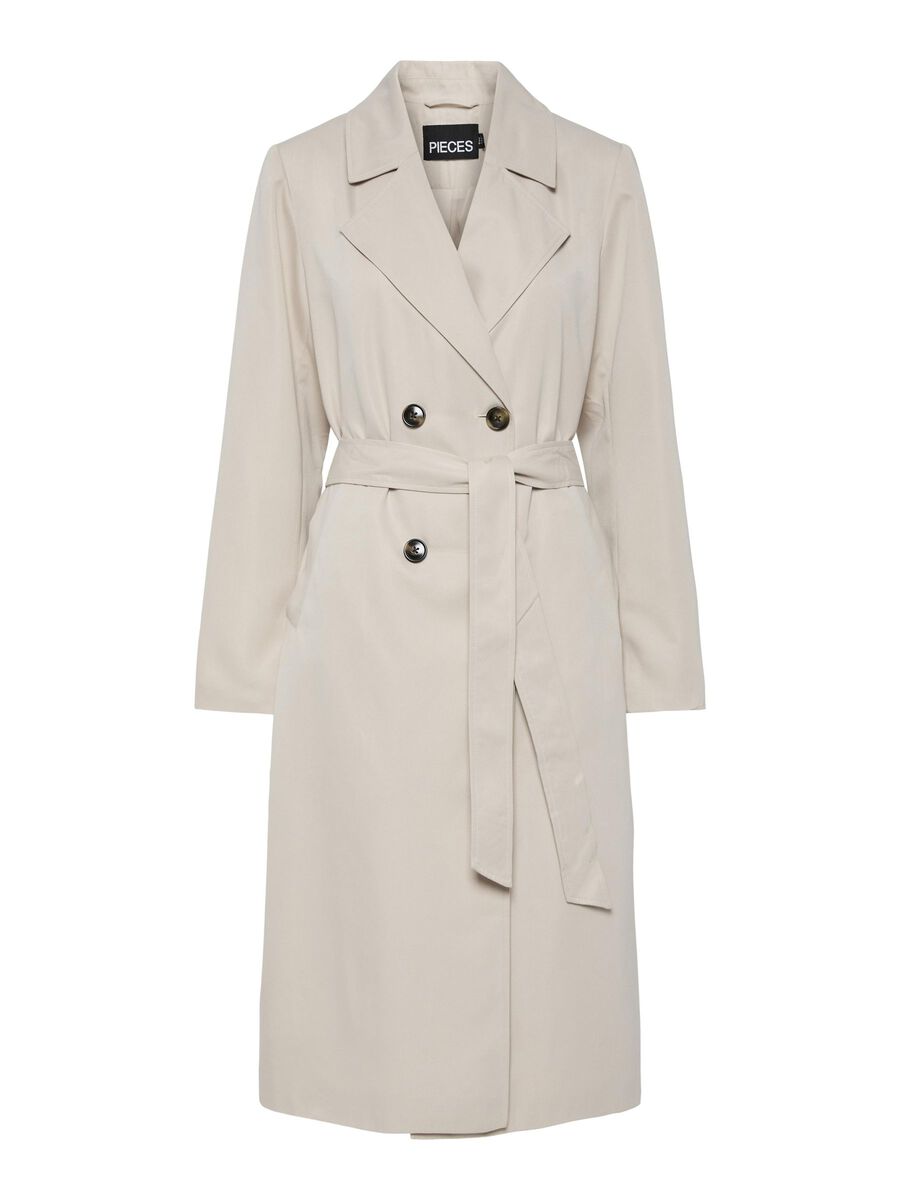 Pieces PCSCARLETT TRENCHCOAT, Silver Gray, highres - 17146474_SilverGray_001.jpg