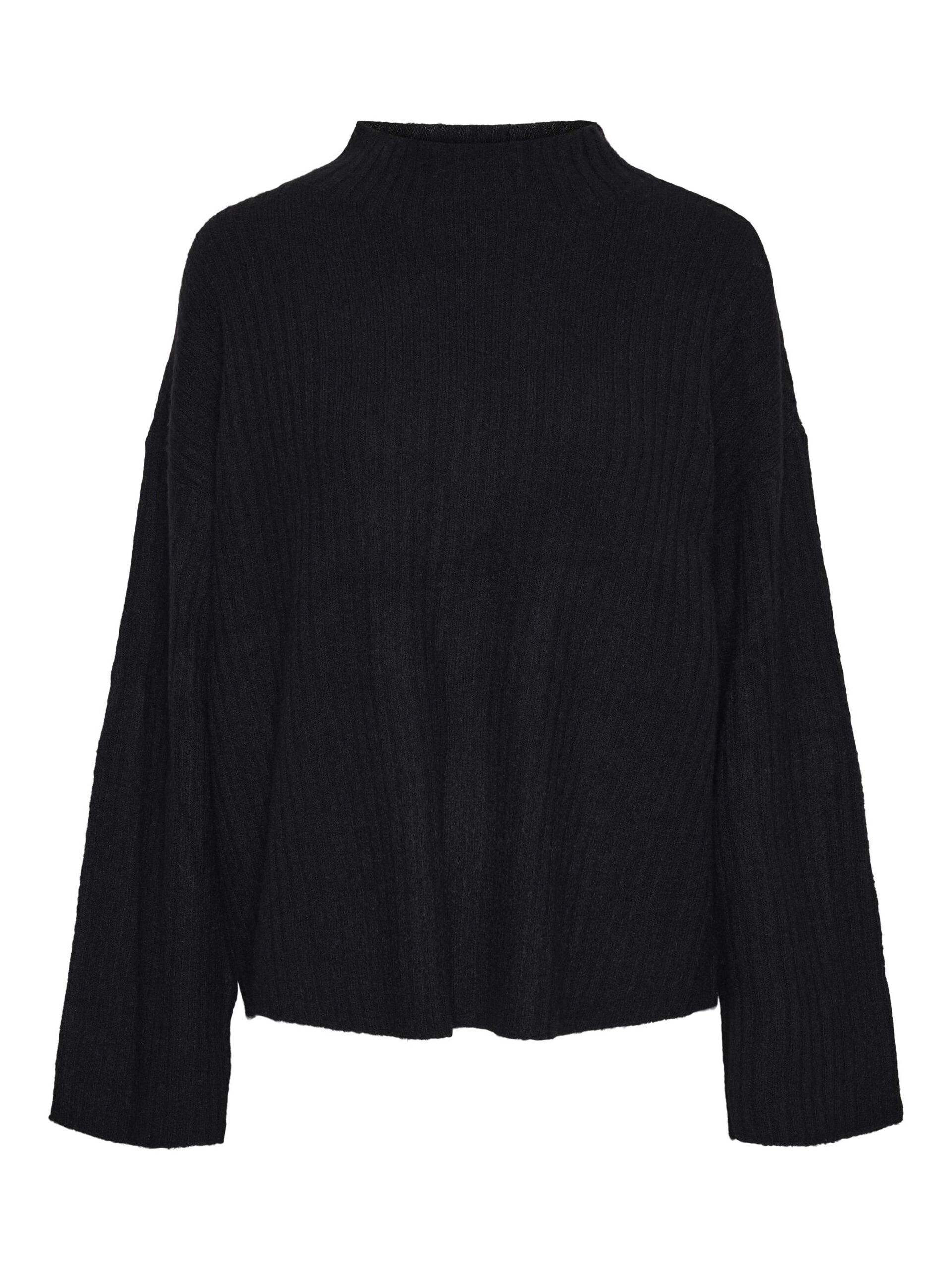 Carousel image - PCTULLE PULLOVER MIT HOHEM KRAGEN, Black | 6