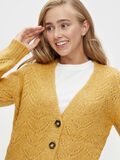 Pieces PATTERN KNITTED CARDIGAN, Ochre, highres - 17106370_Ochre_800167_006.jpg