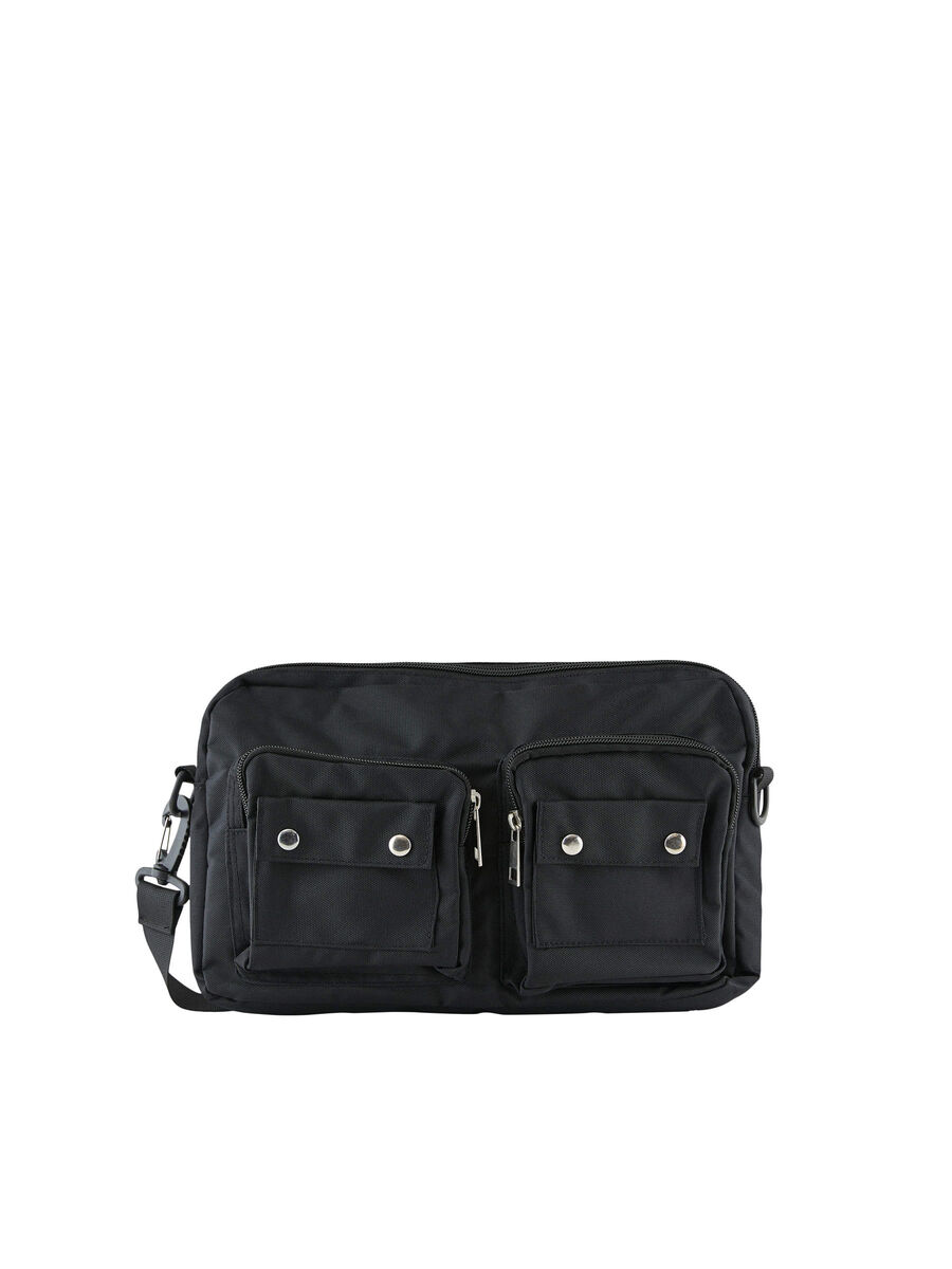 Pieces NYLON CROSSBODY BAG, Black, highres - 17105536_Black_001.jpg