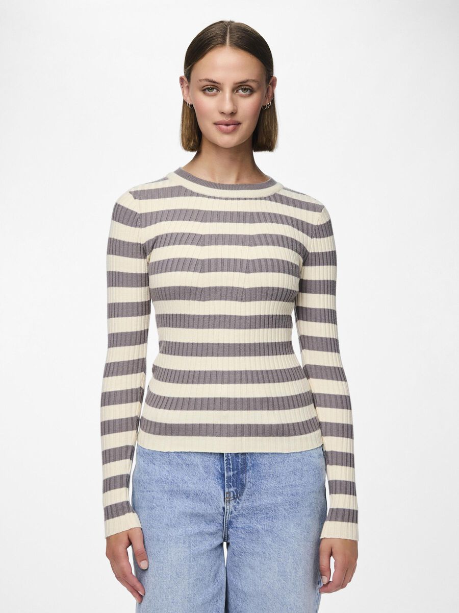 Pieces PCCRISTA KNITTED PULLOVER, December Sky, highres - 17115047_DecemberSky_1080291_003.jpg