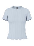 Pieces PCMARIE HULMØNSTRET T-SHIRT, Cashmere Blue, highres - 17152053_CashmereBlue_001.jpg