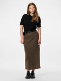 Product image thumbnail - PCTULLE GEBREIDE ROK, Morel | 3