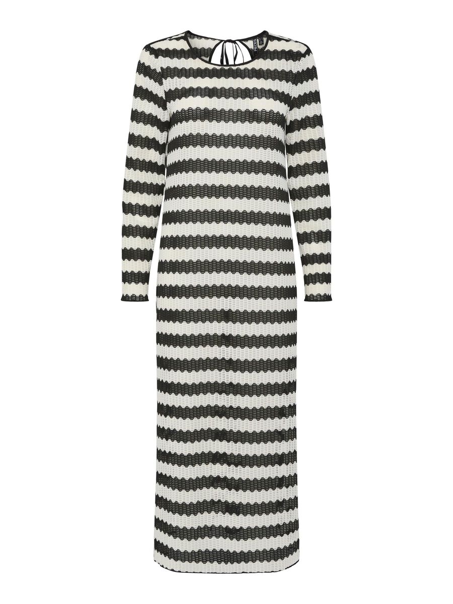 Pieces PCSUNNY KNITTED MIDI DRESS, Bright White, highres - 17152615_BrightWhite_1138988_001.jpg