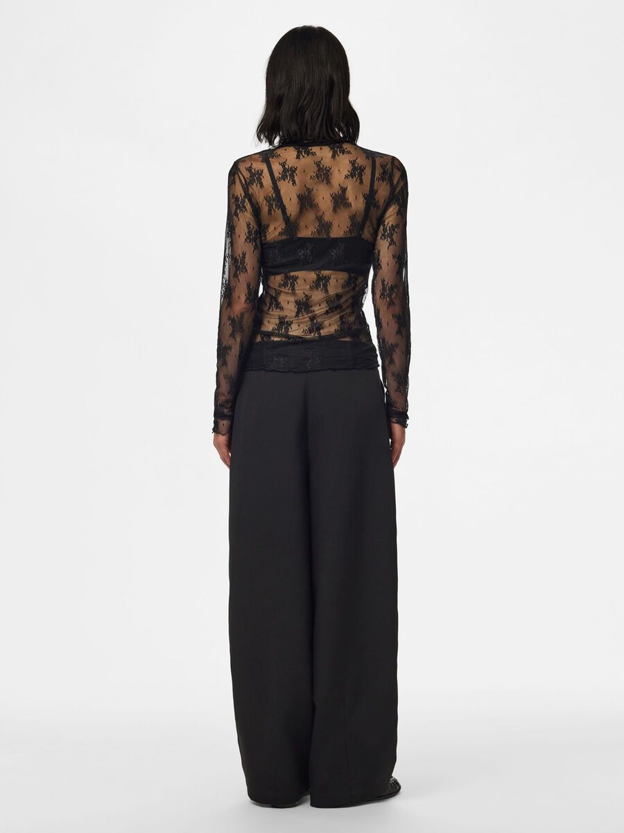 Product carousel image 2 PCVIO MESH LANGERMET TOPP, Black