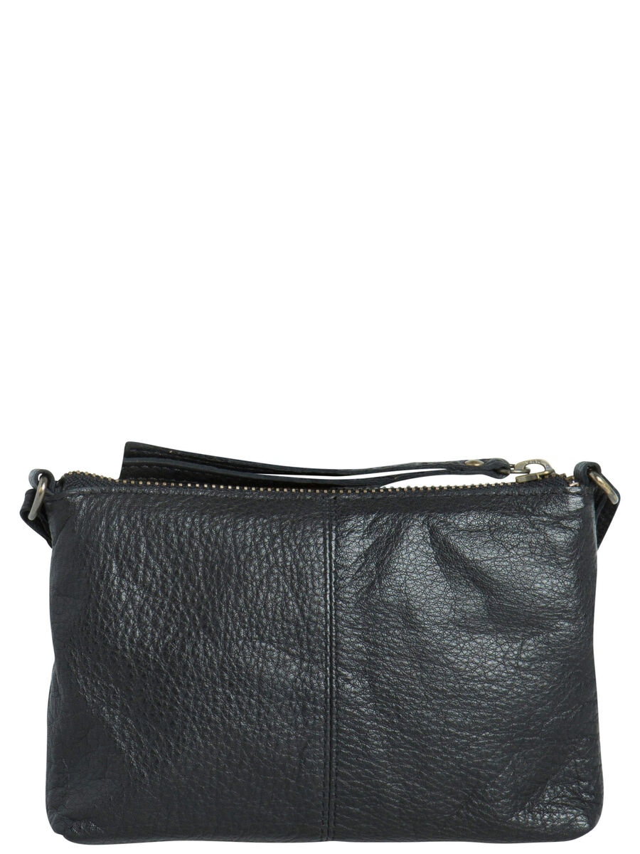 Pieces LEATHER CROSSBODY BAG, Black, highres - 17076289_Black_002.jpg