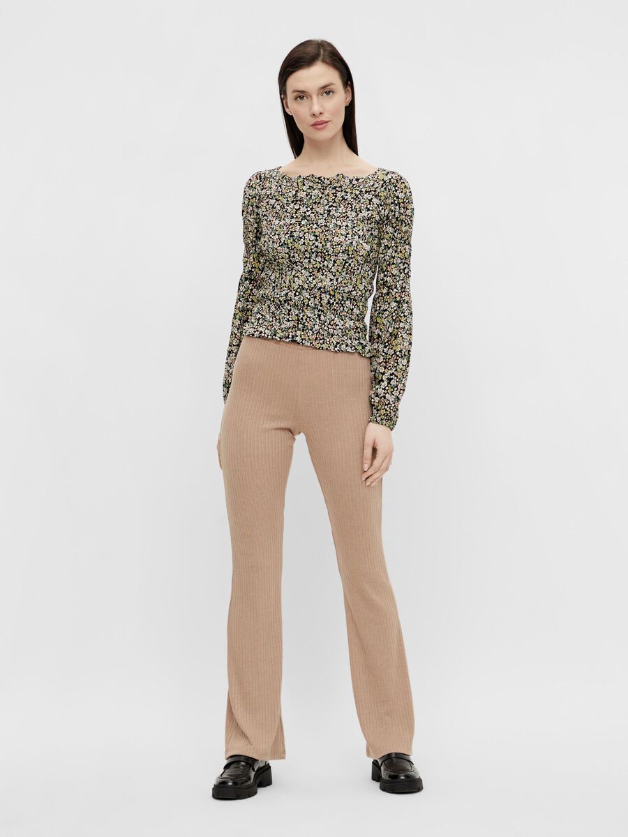 Pieces PCMOLLY TROUSERS, Warm Taupe, highres - 17114109_WarmTaupe_005.jpg